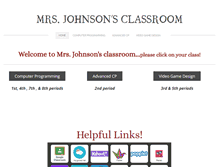 Tablet Screenshot of johnsonsclassroom.com